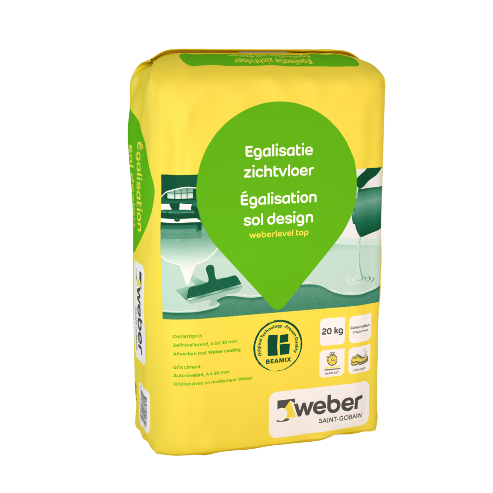 PACKSHOT_EGALISATIE ZICHTVLOER_20KG Saint-Gobain Weber Beamix